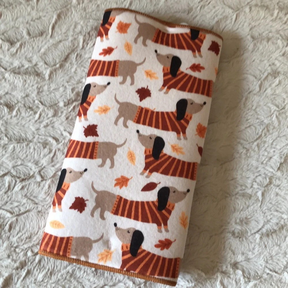 Autumn Dachshund Print Drying Mats